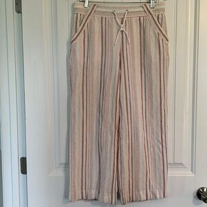 Rewind Linen Blend Pull on Pants Size Large